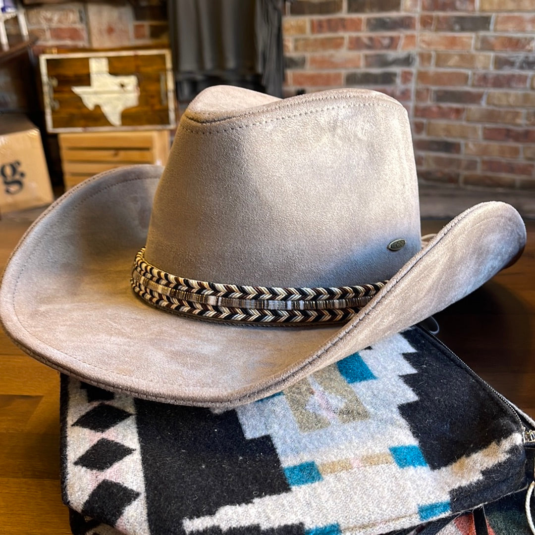 C.c Suede Braid Trim Hat