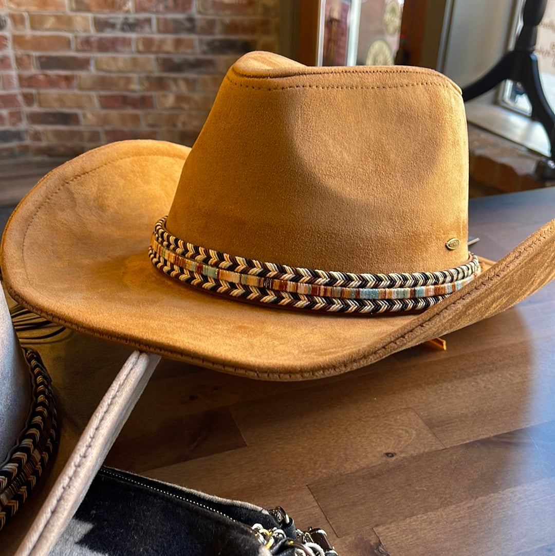 C.c Suede Braid Trim Hat