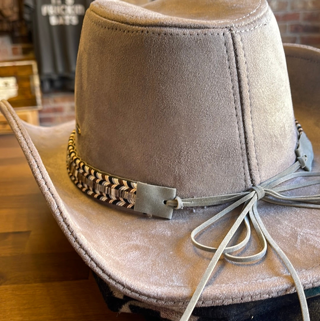 C.c Suede Braid Trim Hat
