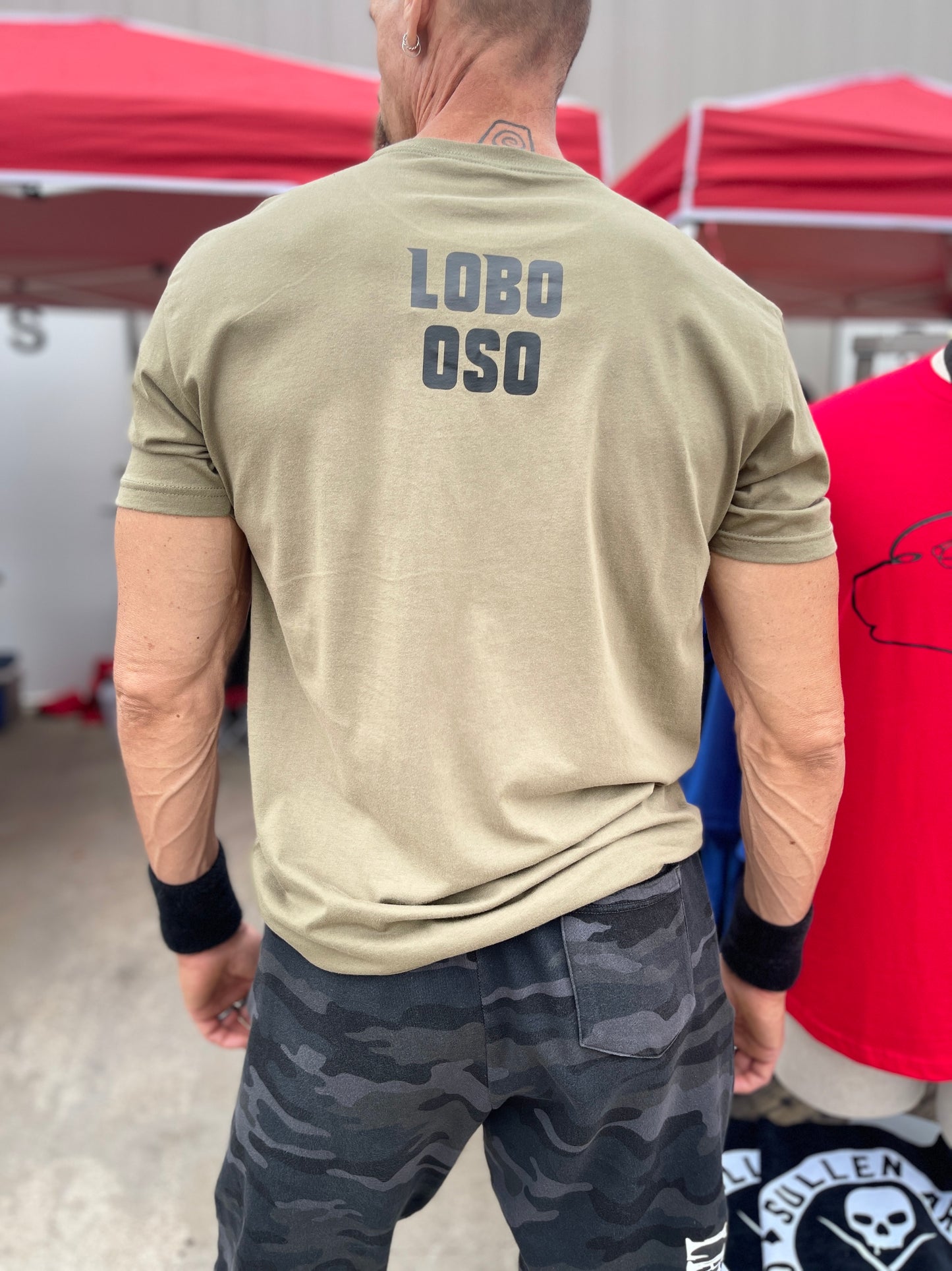 Lobo Oso Furious Strength Tee Green ORIGINAL