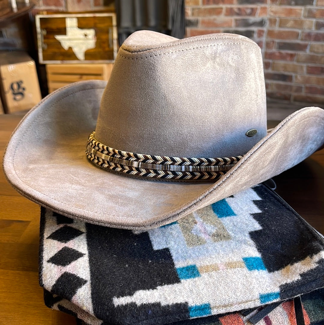 C.c Suede Braid Trim Hat