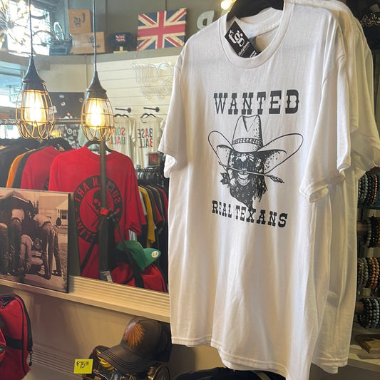 Wanted: Real Texans Tee White