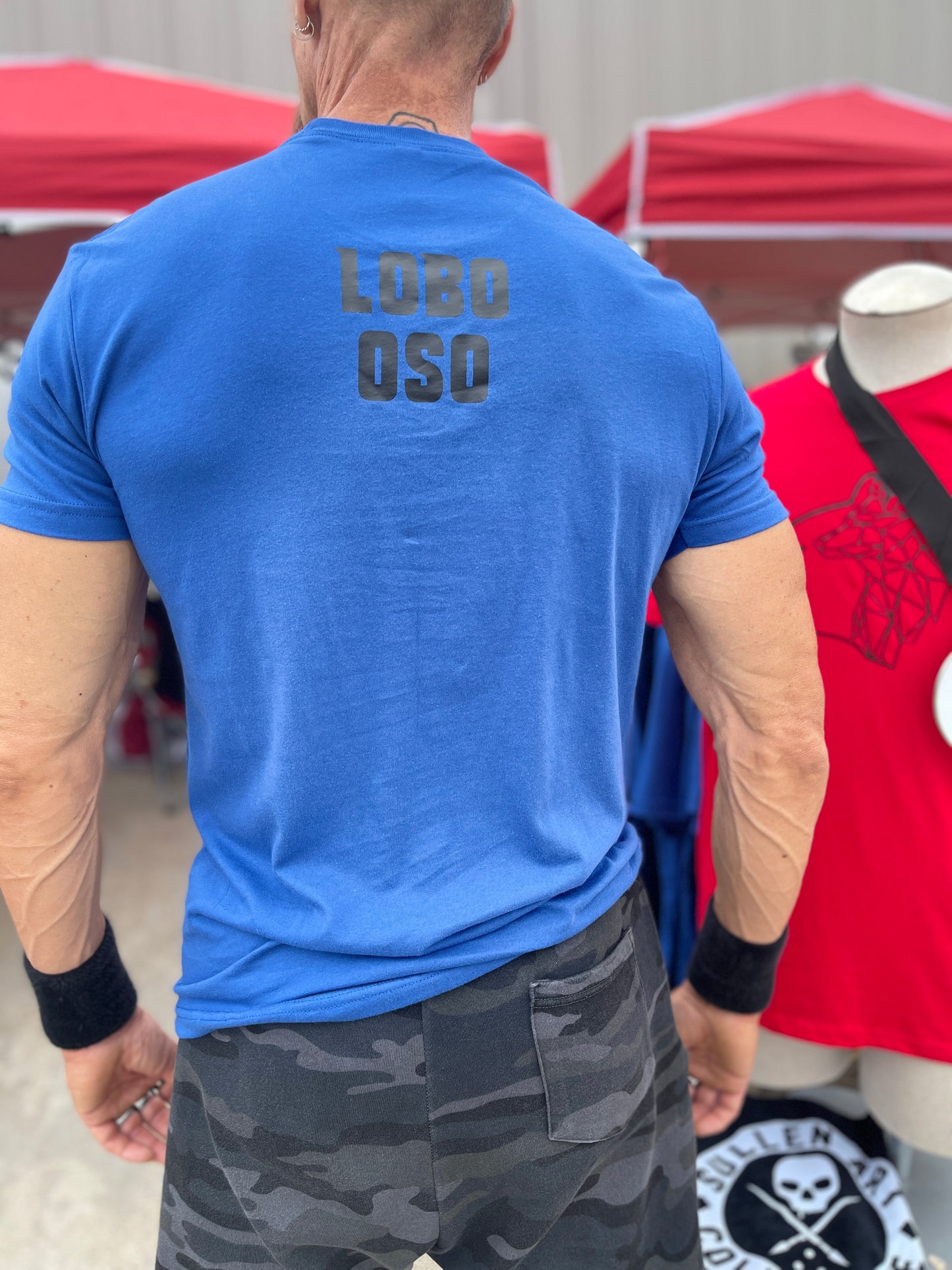 Lobo Oso Furious Strength Tee Blue