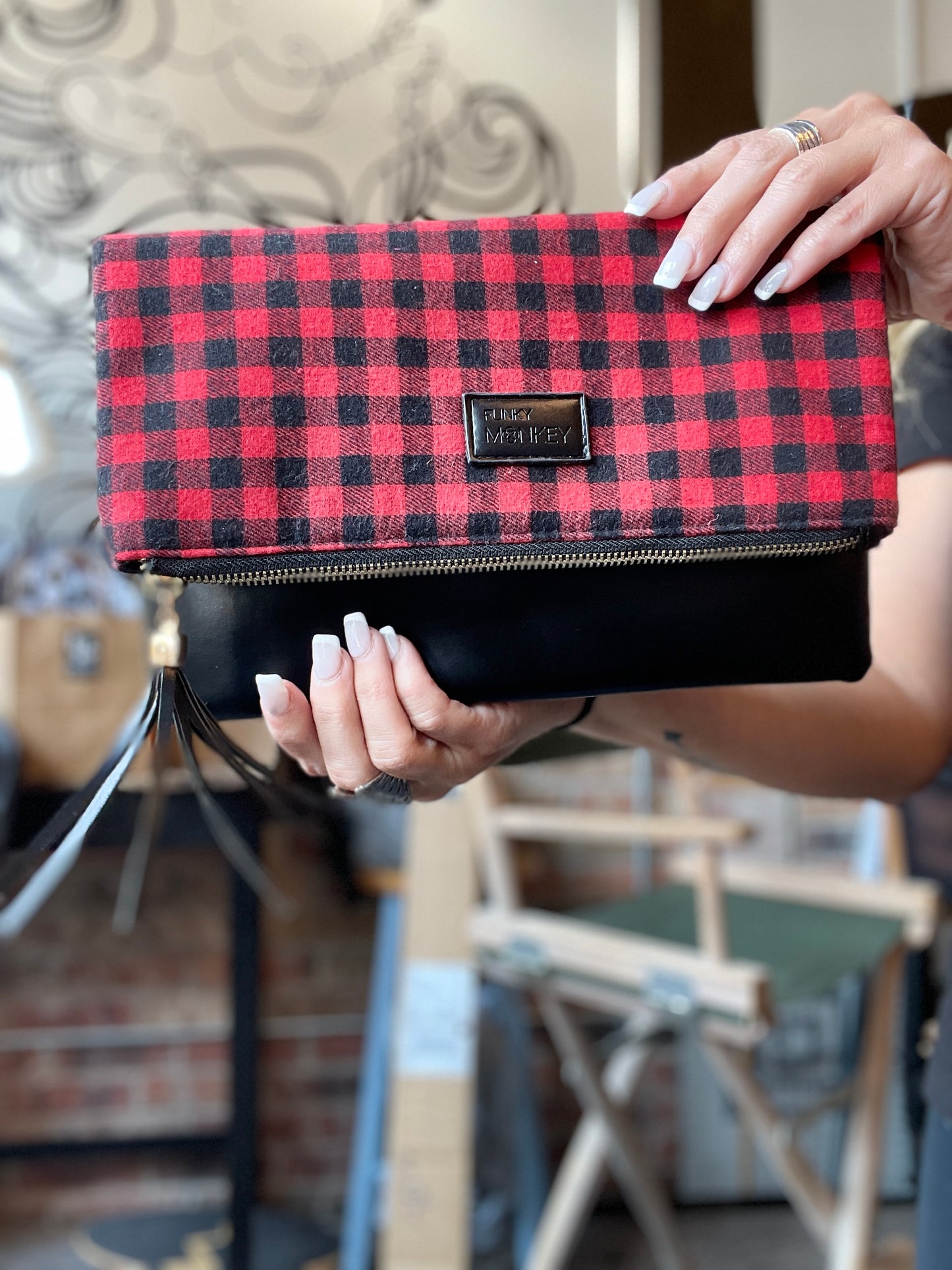 Plaid Clutch