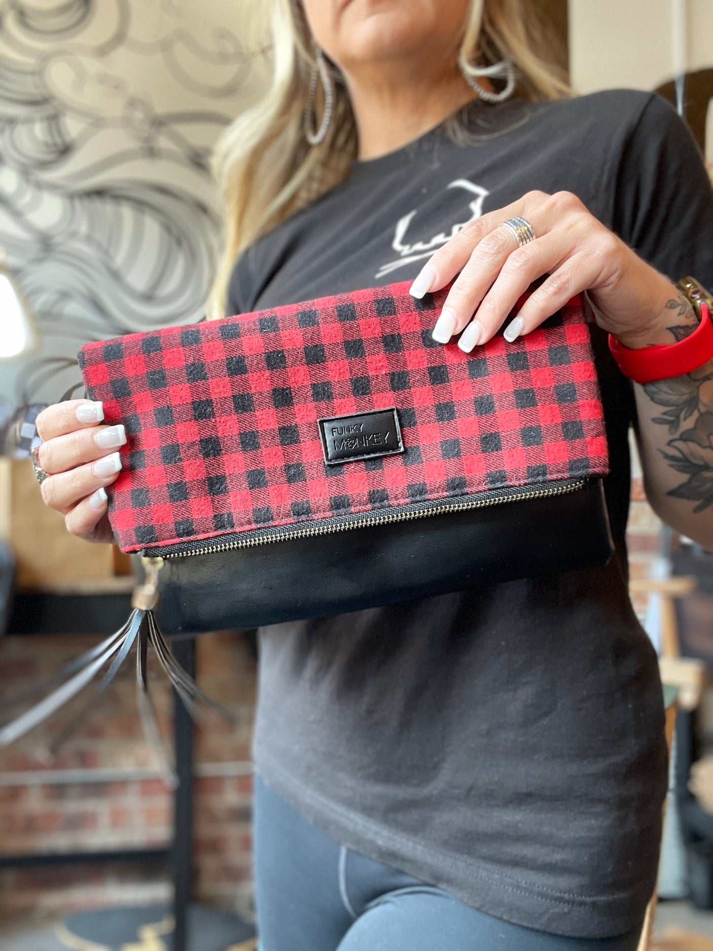 Plaid Clutch