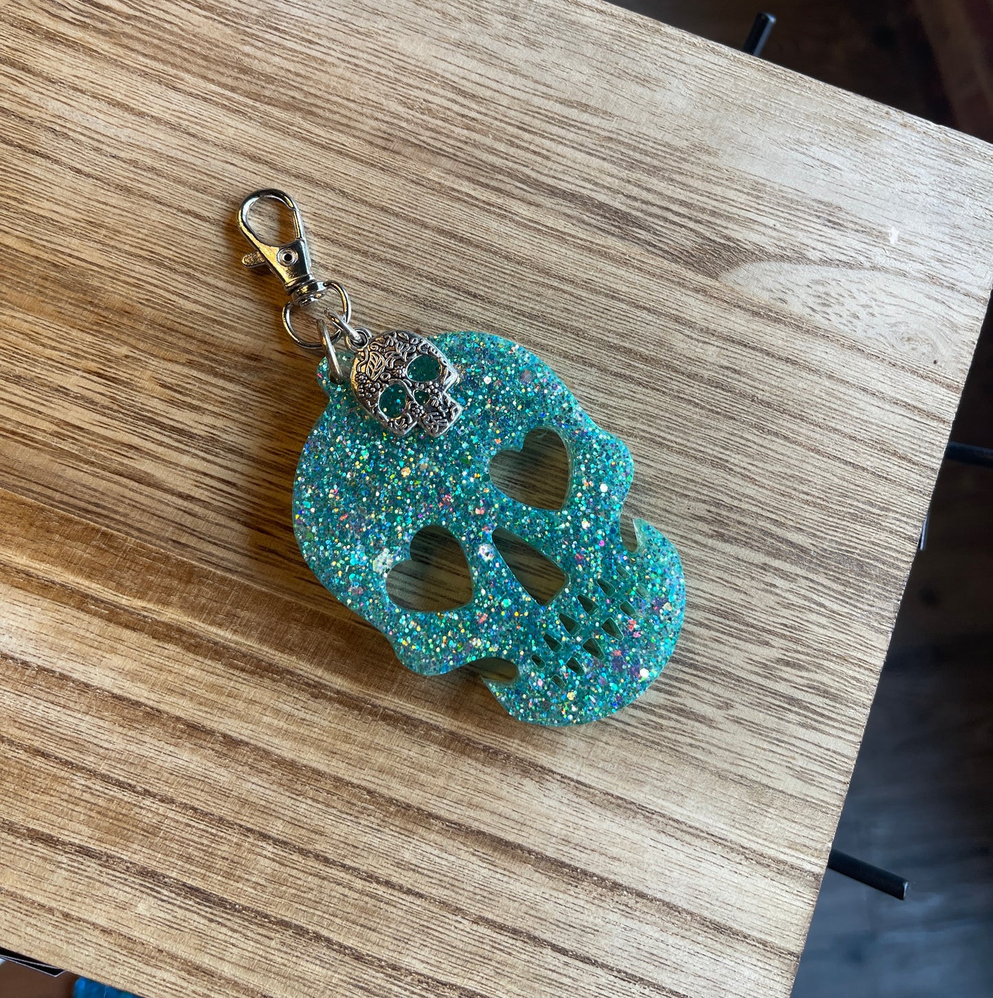 Candy Skull Key with Clip