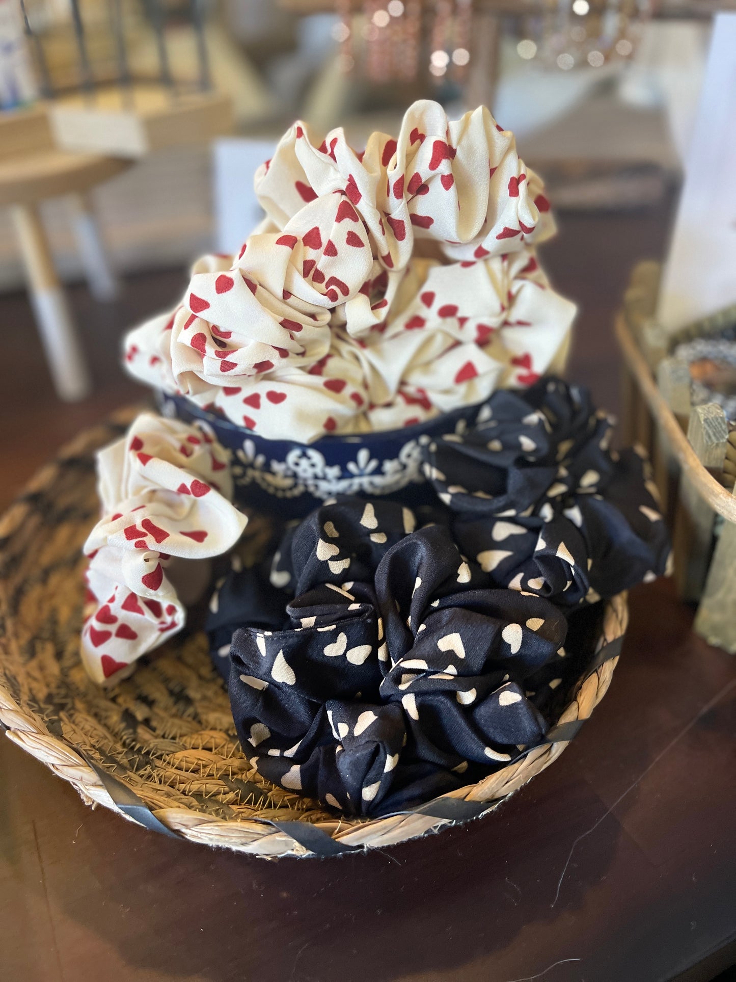 Heart Scrunchies