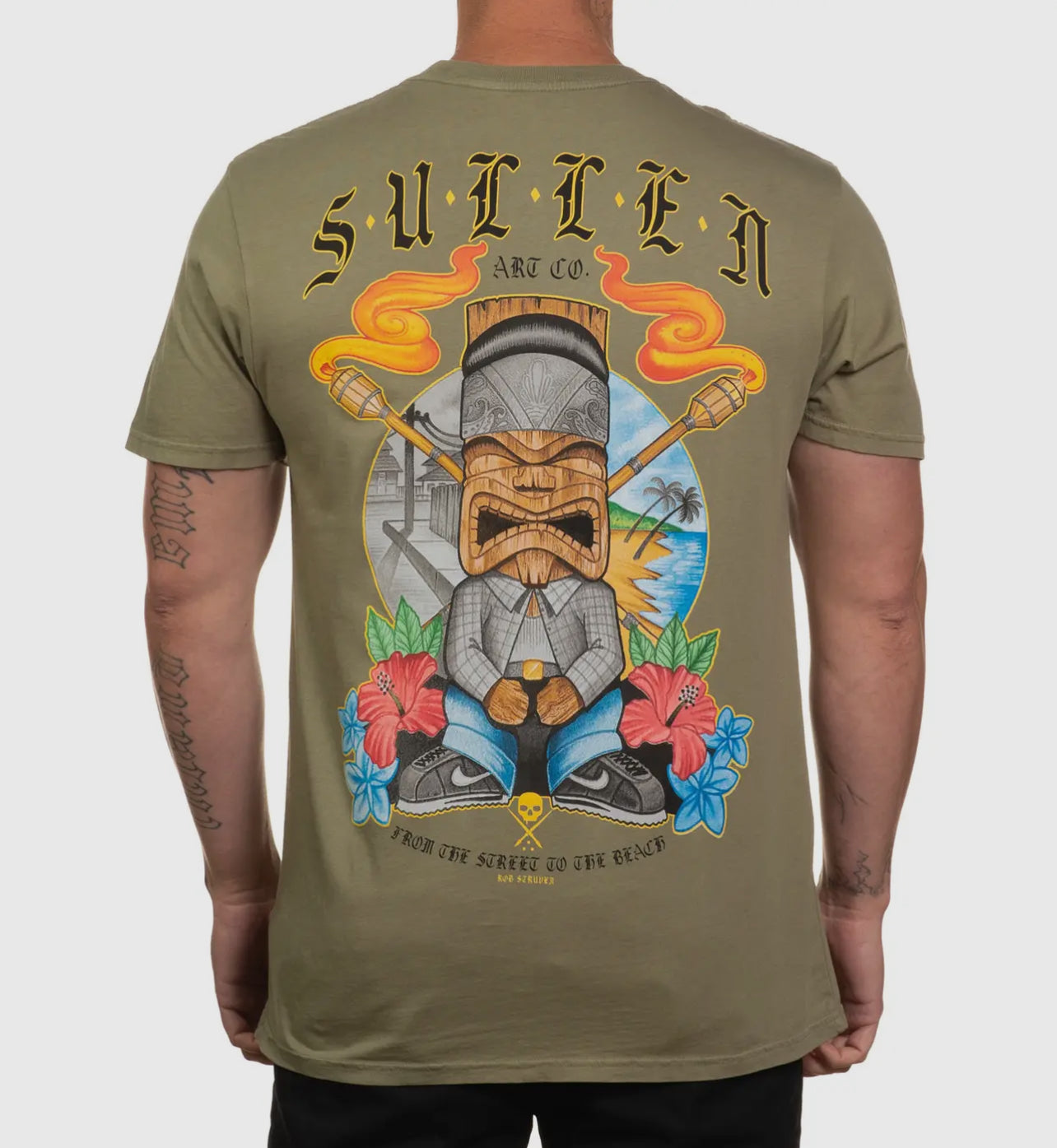 Sullen Tiki Cholo Premium Tee Sage