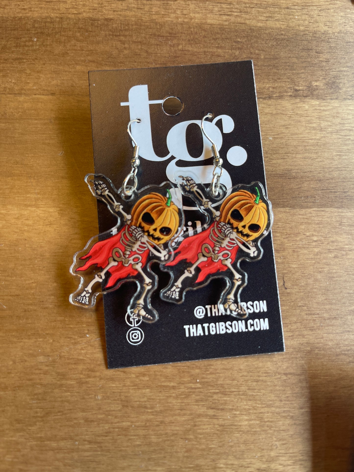 Dancing Skeleton Earrings