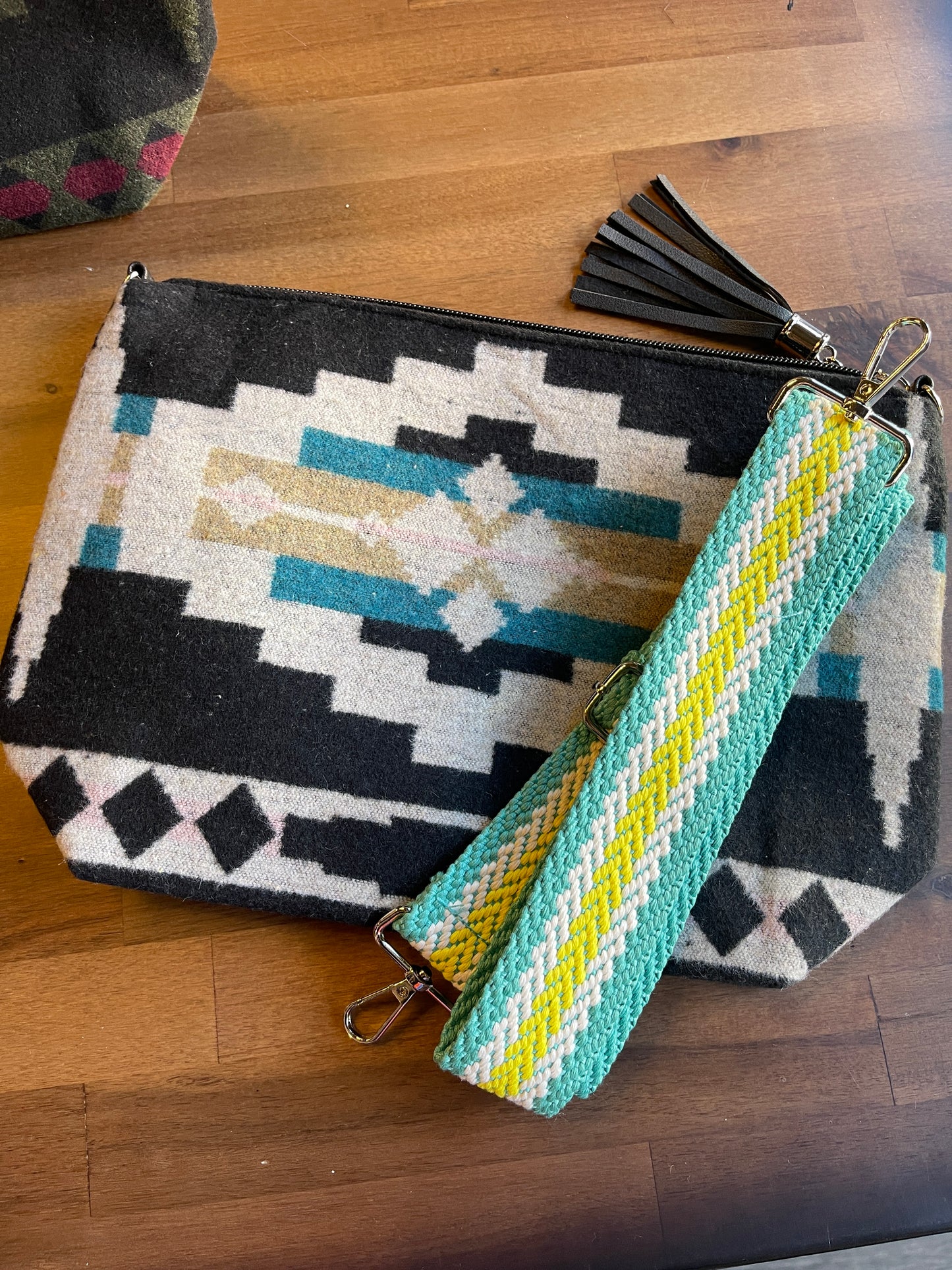 Aztec Bag with Braided Strap