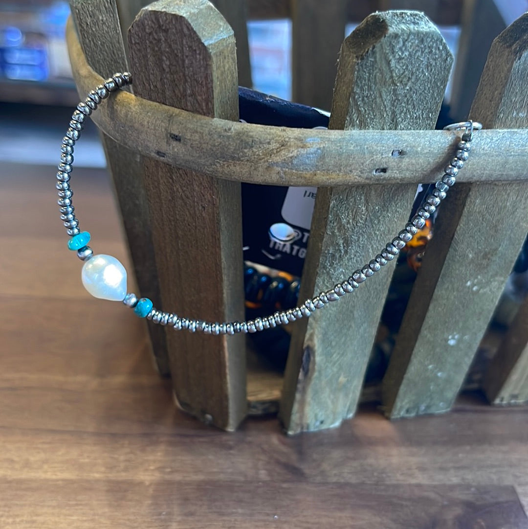 WM Anklet Pearl