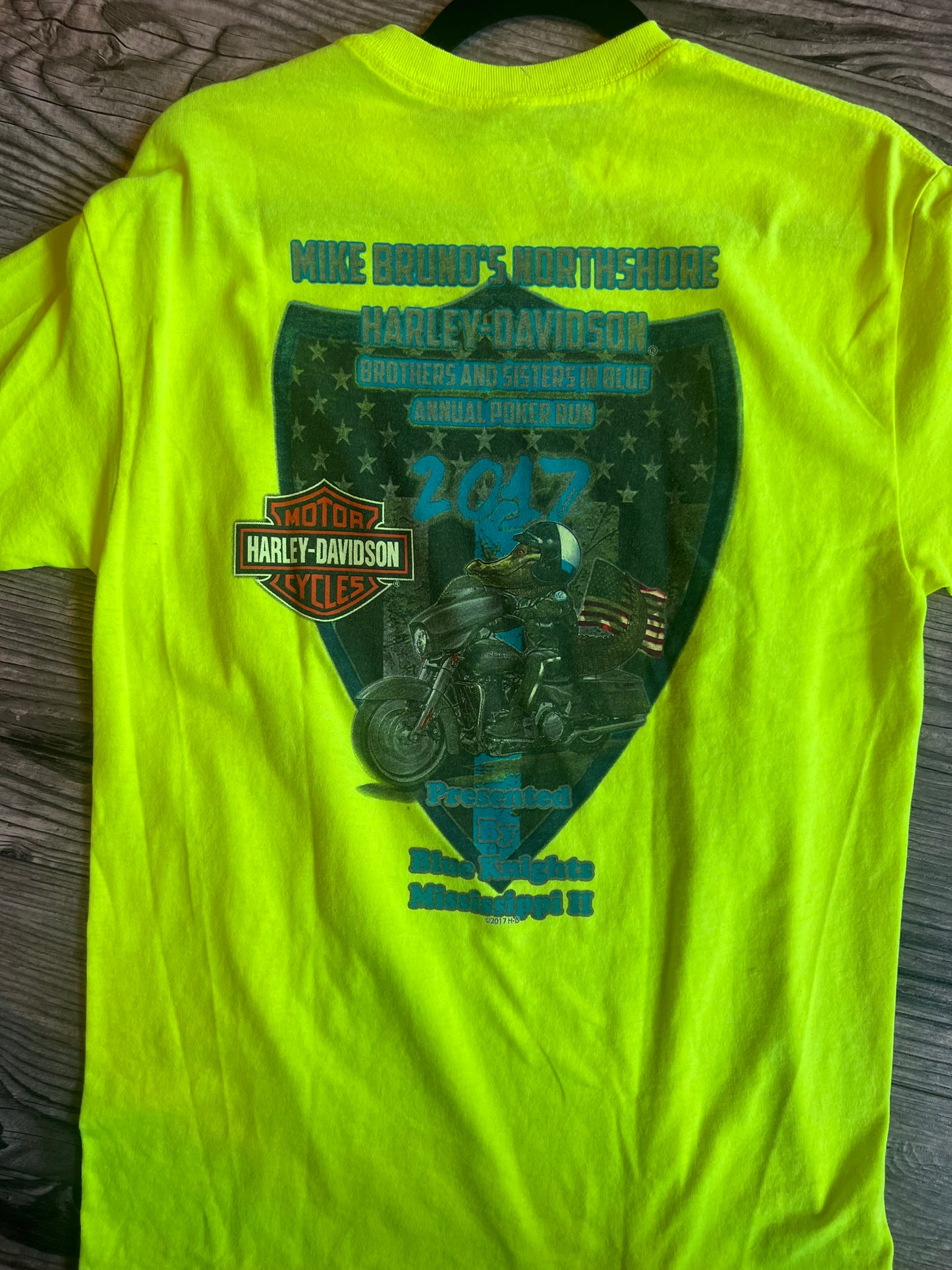 Vintage/Resale Back the Blue Poker HD 2017 Tee