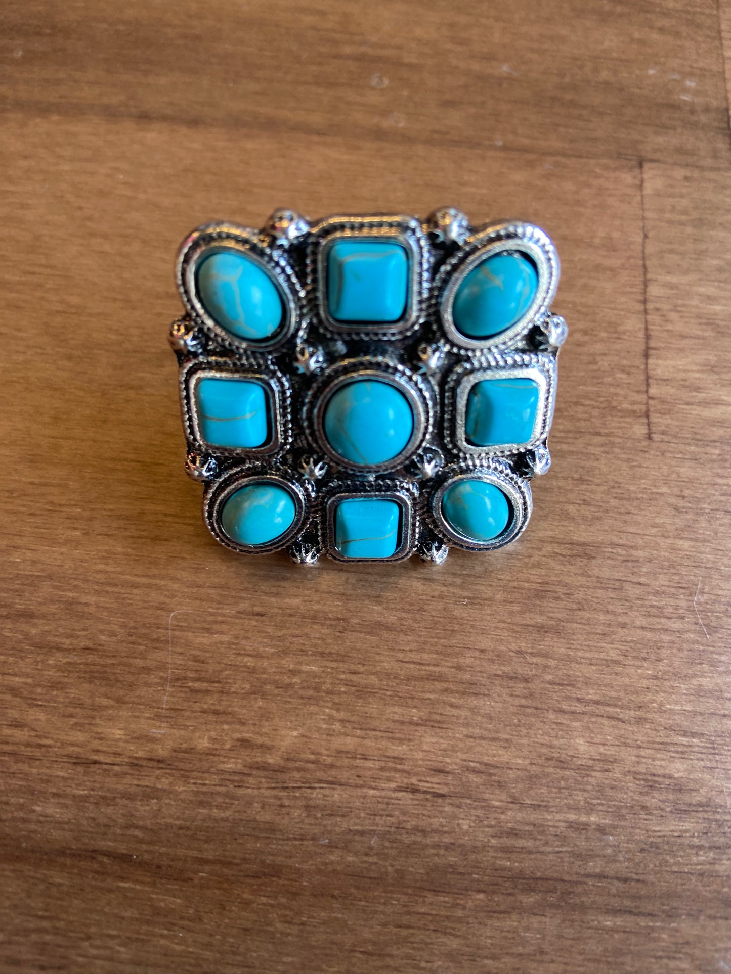 Square Turquoise Ring