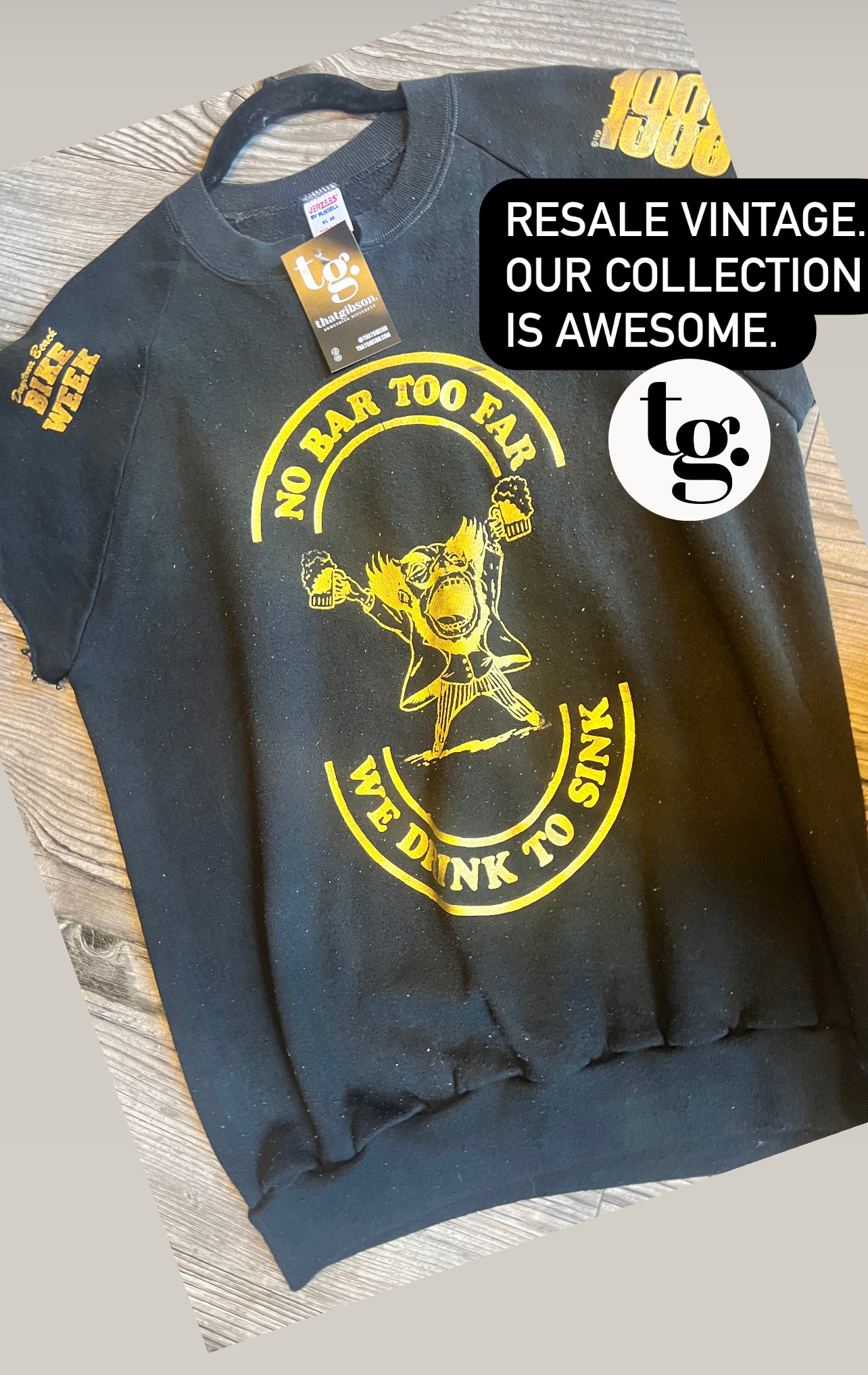 Vintage/Resale Bike Week 1988 Tee XL