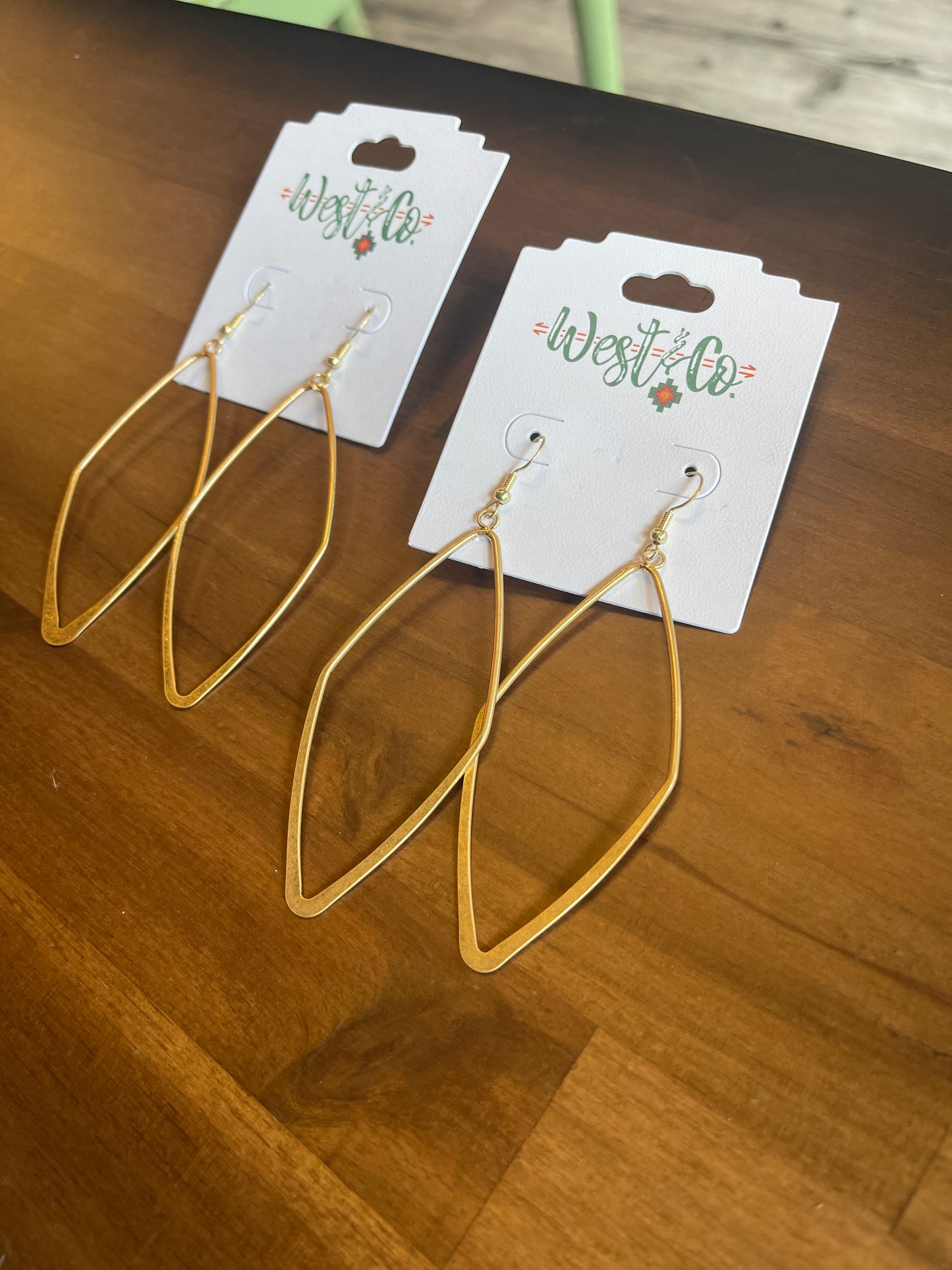 Large Diamond Gold Earrings E576BG