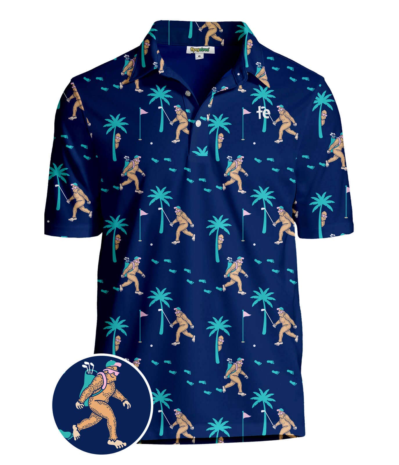 Bigfoot Bogey Golf Polo