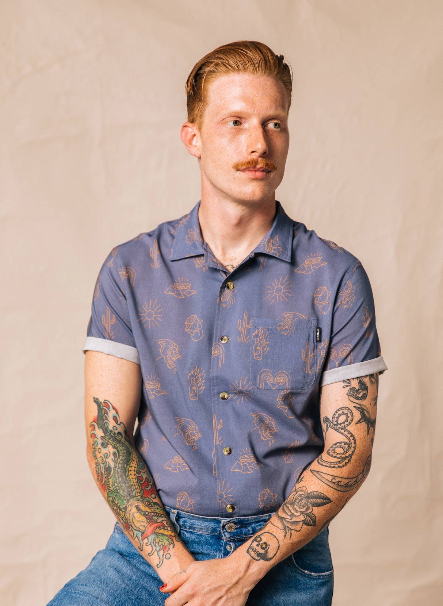 Adios Burritos Button Up Shirt