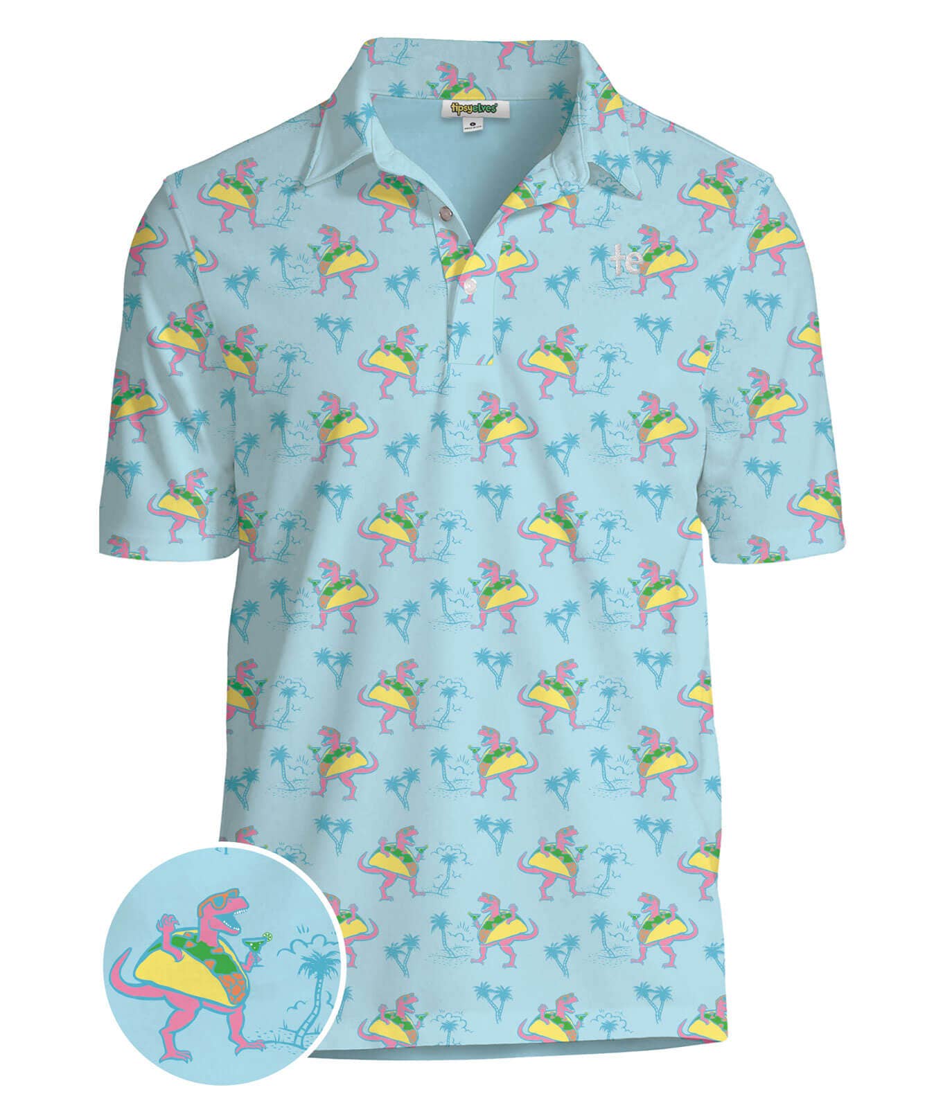 Tacosaurus Golf Polo