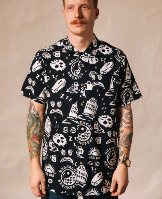 Dead Tired Button-Up Shirt