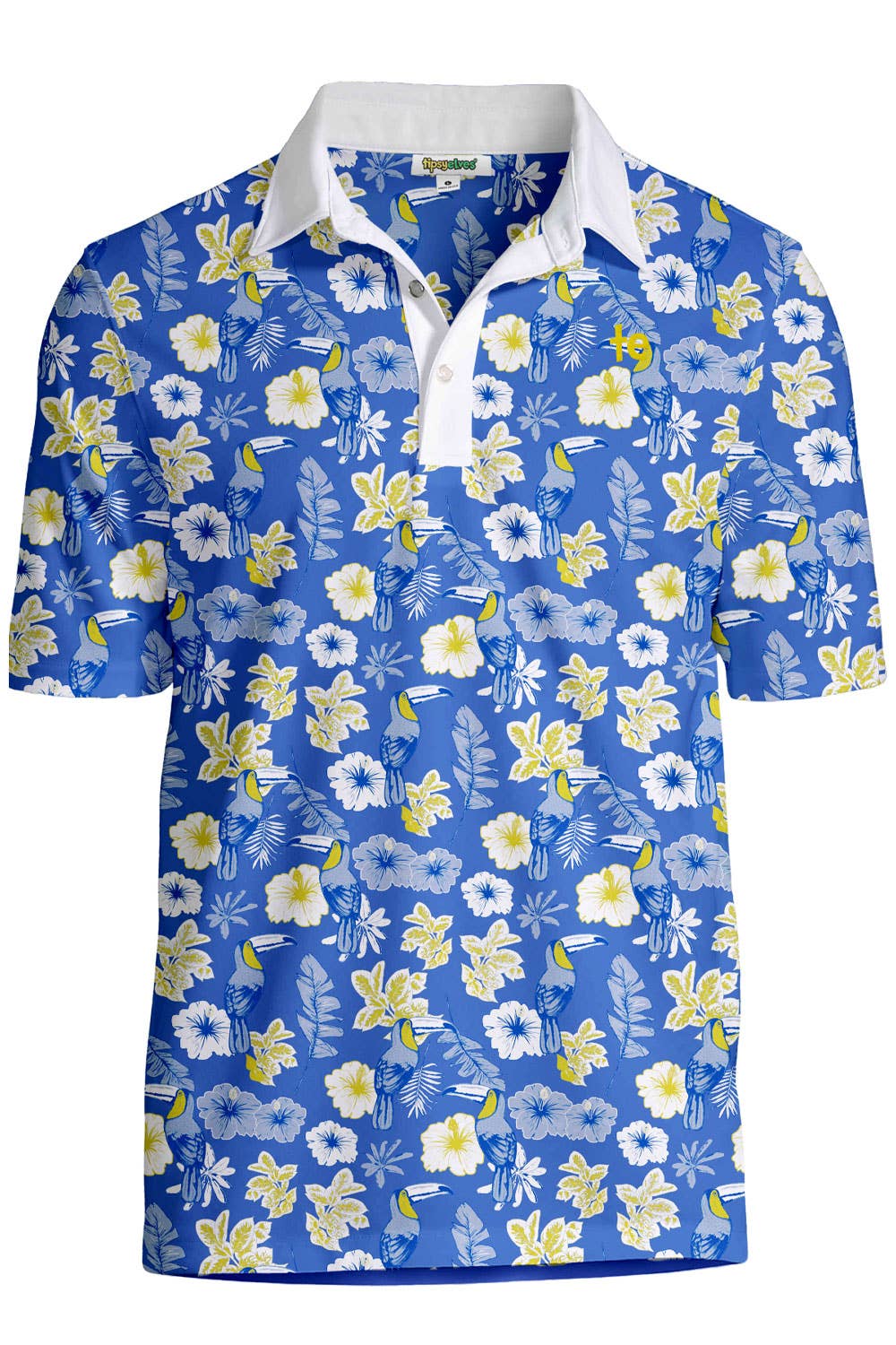 Blue Botanics Golf Polo