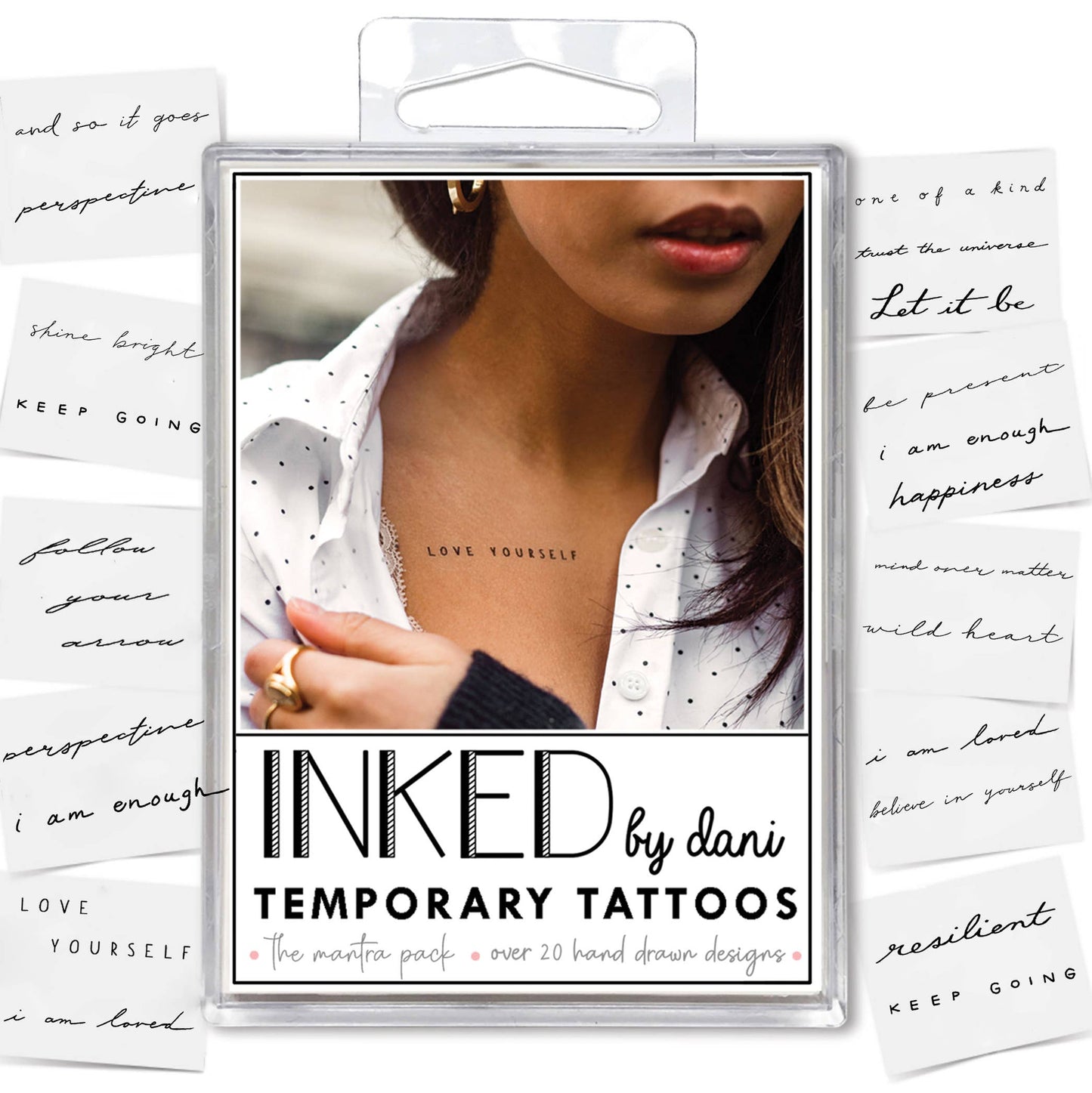Inked Mantra Temporary Tattoo Pack