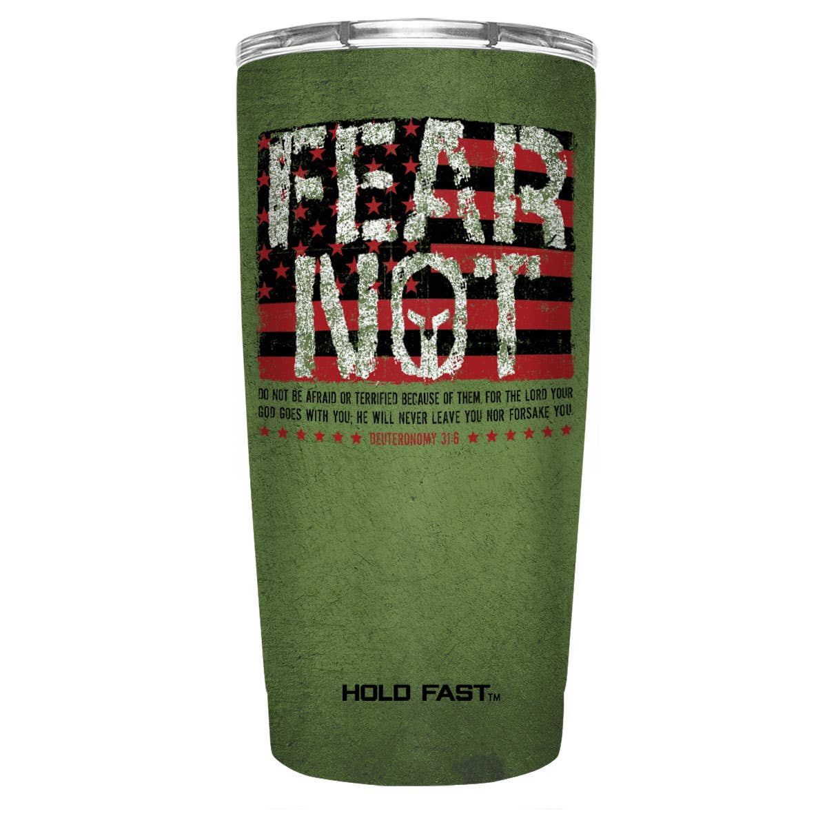 HOLD FAST Fear Not Flag 20 oz Stainless Steel Tumbler