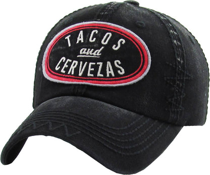 Tacos And Cervezas Vintage Hat