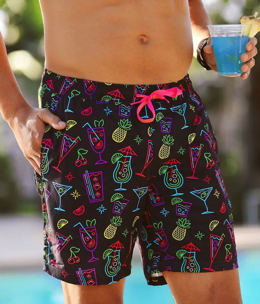 Neon Nightcap Stretch Swim Trunks