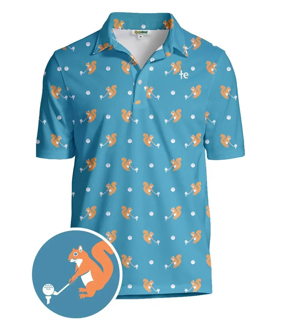 Squirrel! Golf Polo