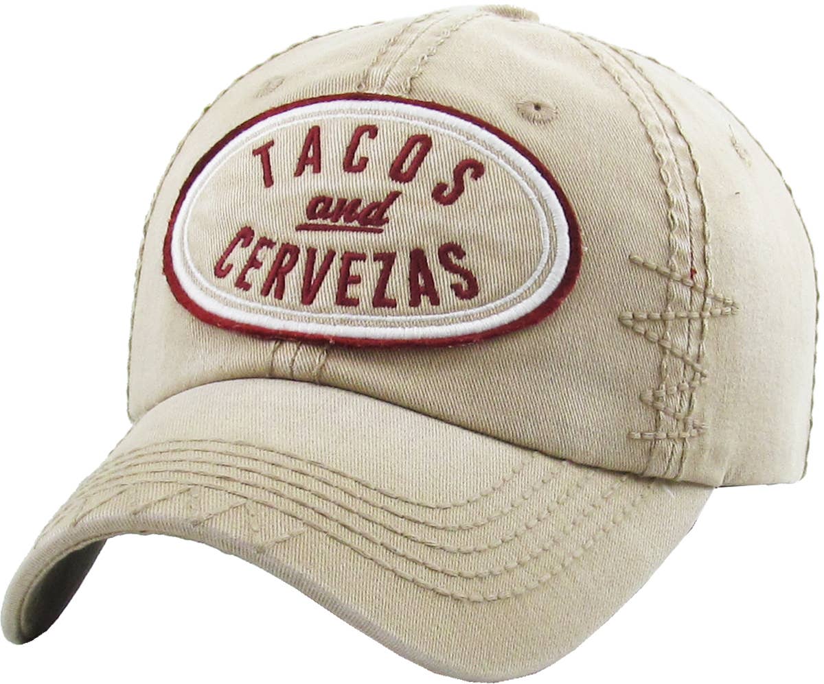 Tacos And Cervezas Vintage Hat