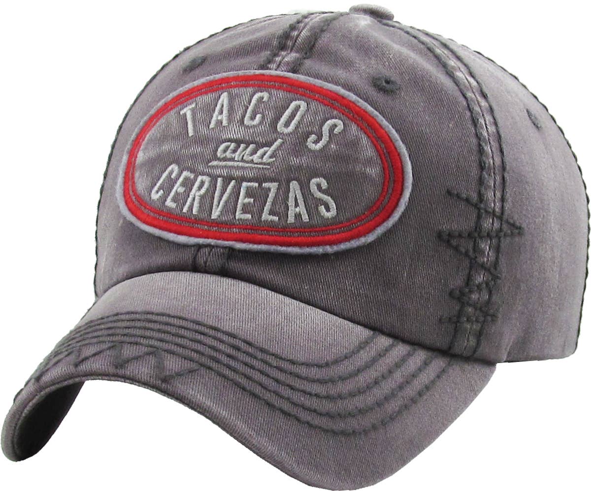 Tacos And Cervezas Vintage Hat