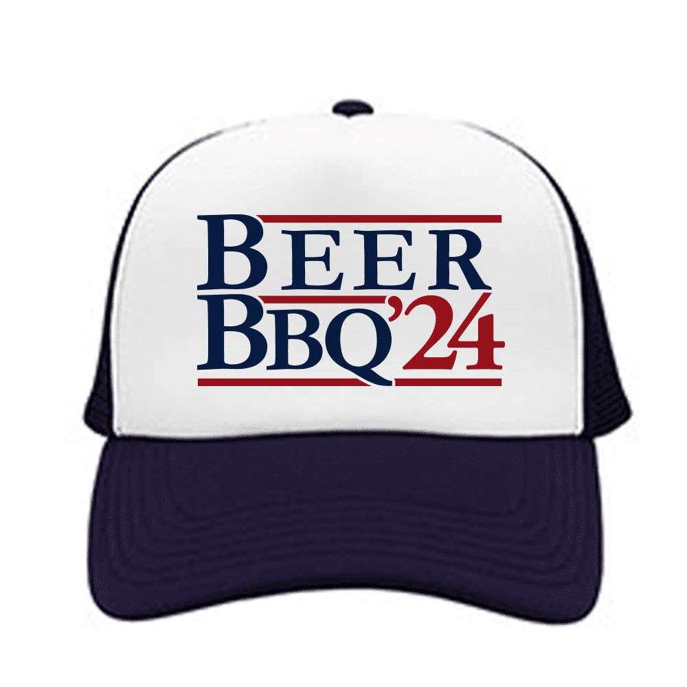 Beer BBQ '24 Foam Trucker Hat