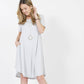 Short Sleeve Dress Grey Mist 3910-25786