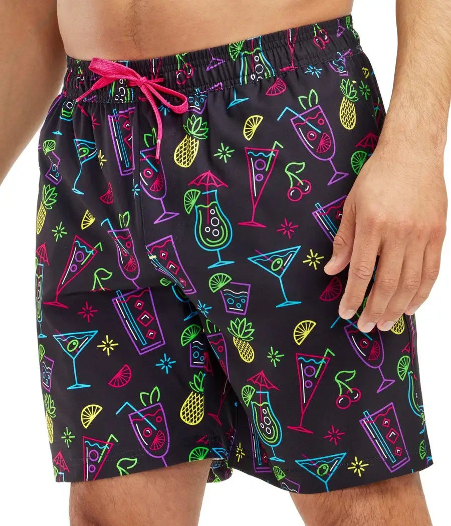 Neon Nightcap Stretch Swim Trunks