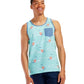 Squirrel on Water Skis Tank Top