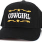 Cow Girl Snapback Hat Black