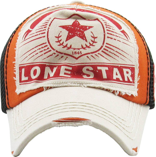 Lone Star Hat Orange