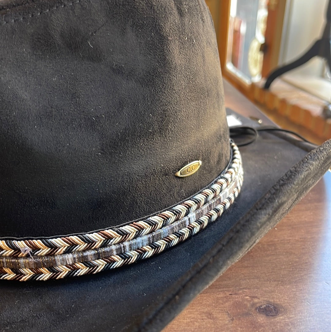 C.c Suede Braid Trim Hat