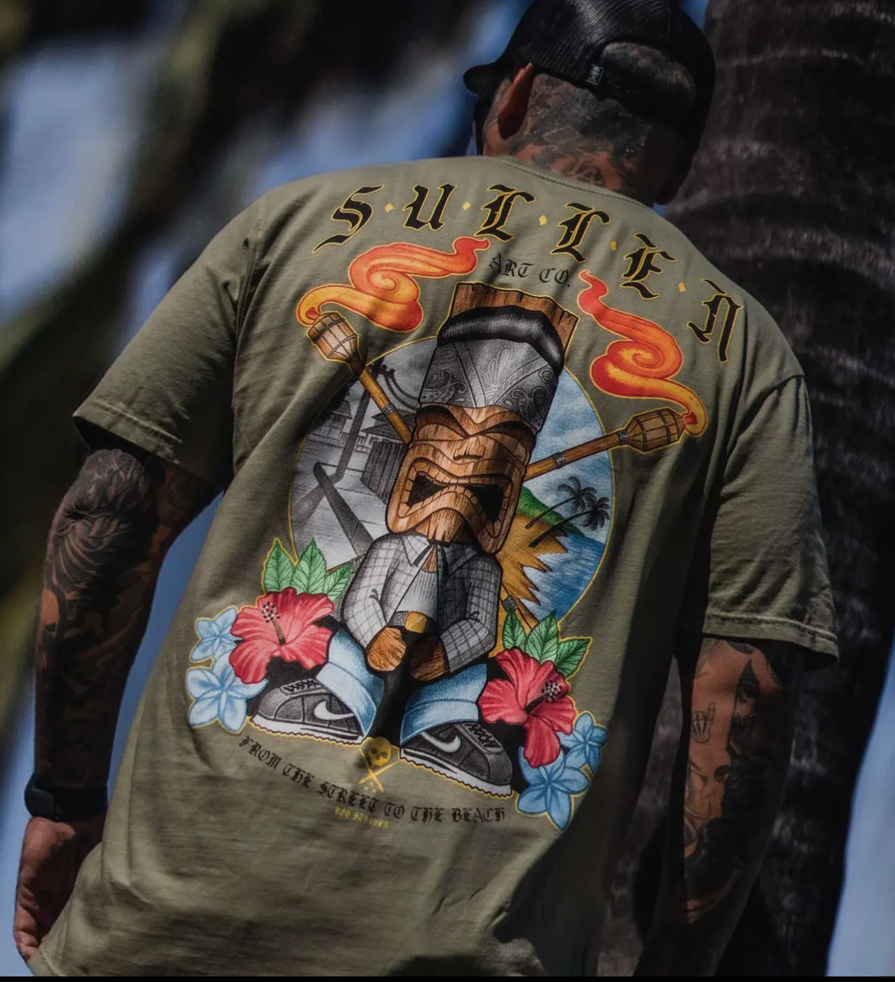 Sullen Tiki Cholo Premium Tee Sage