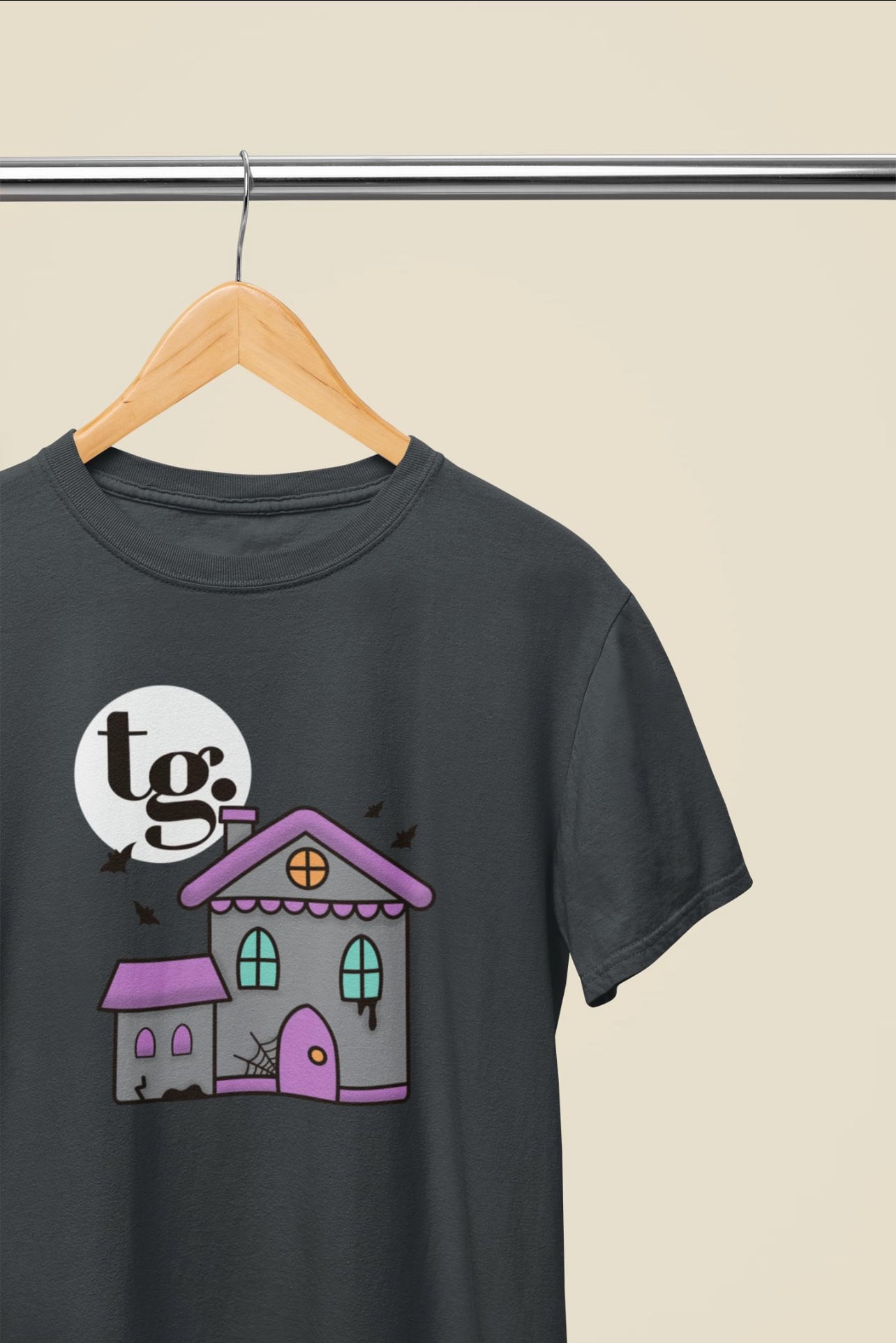 TG Spooky House Tee Graphite