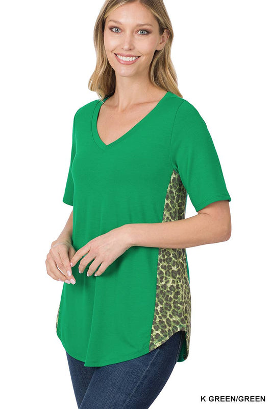 Leopard Tunic Green