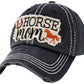 Horse Mom Washed Vintage Hat