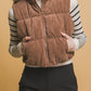 Tina Corduroy Puffer Vest