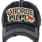 Horse Mom Washed Vintage Hat