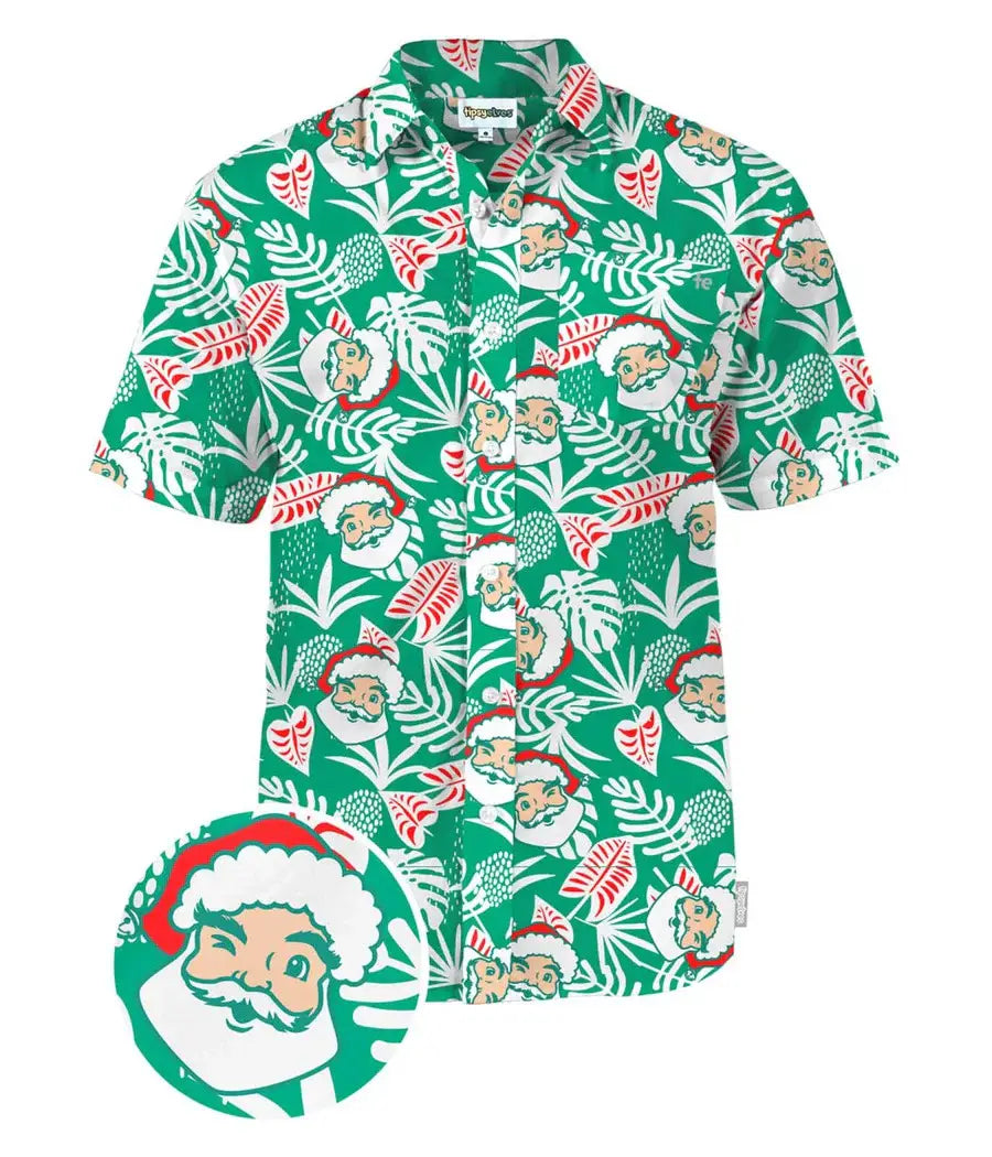 Santa Palms Christmas Hawaiian Shirt