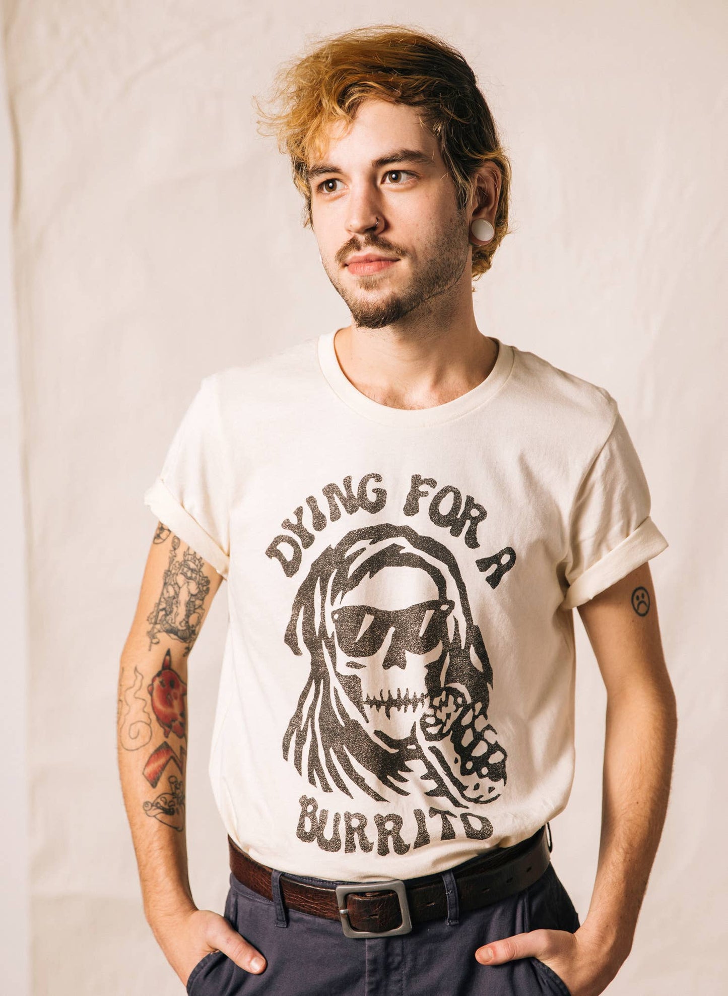 Dying for a Burrito Tee Black