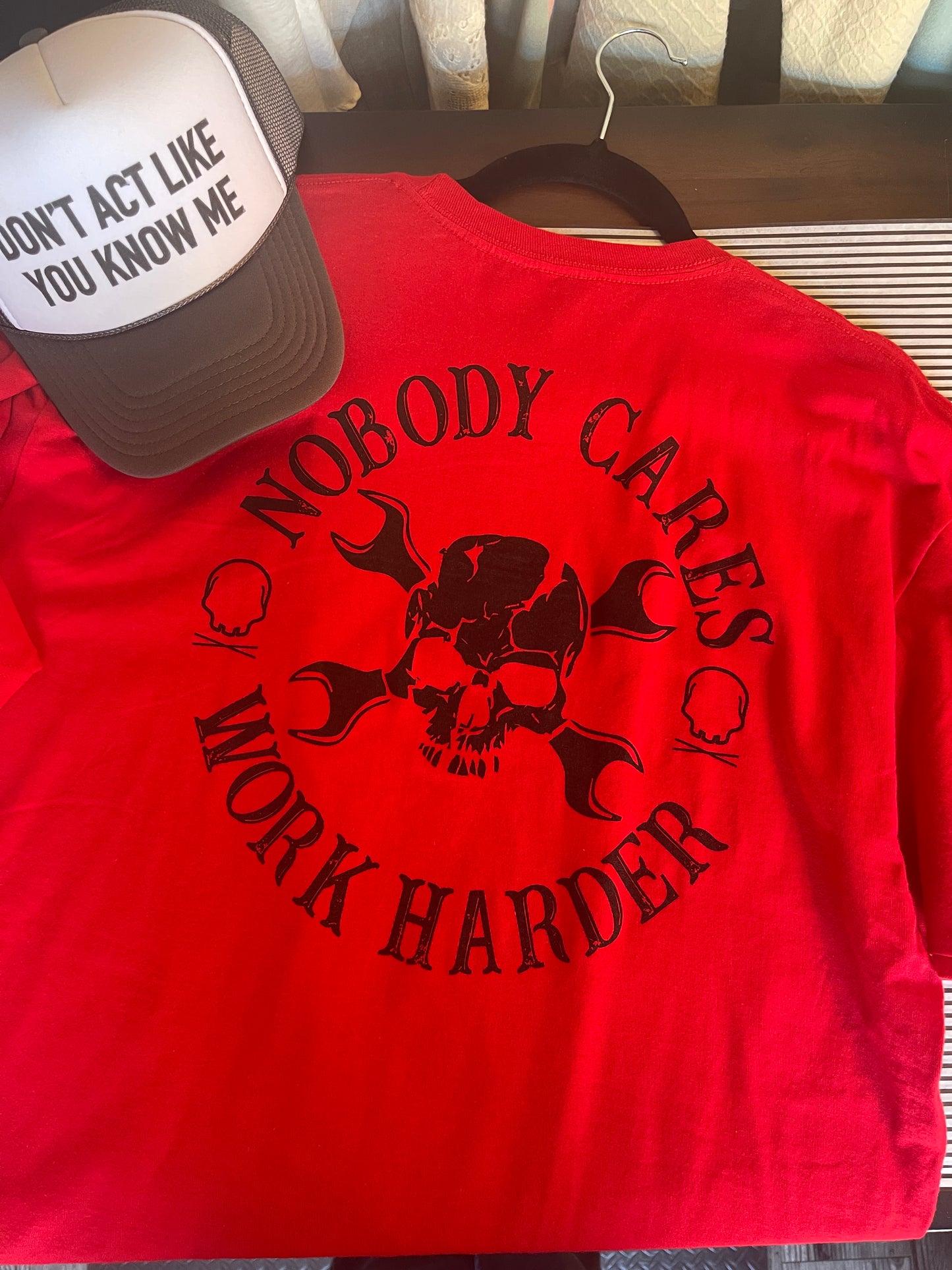 Drive Nobody Cares Tee Red