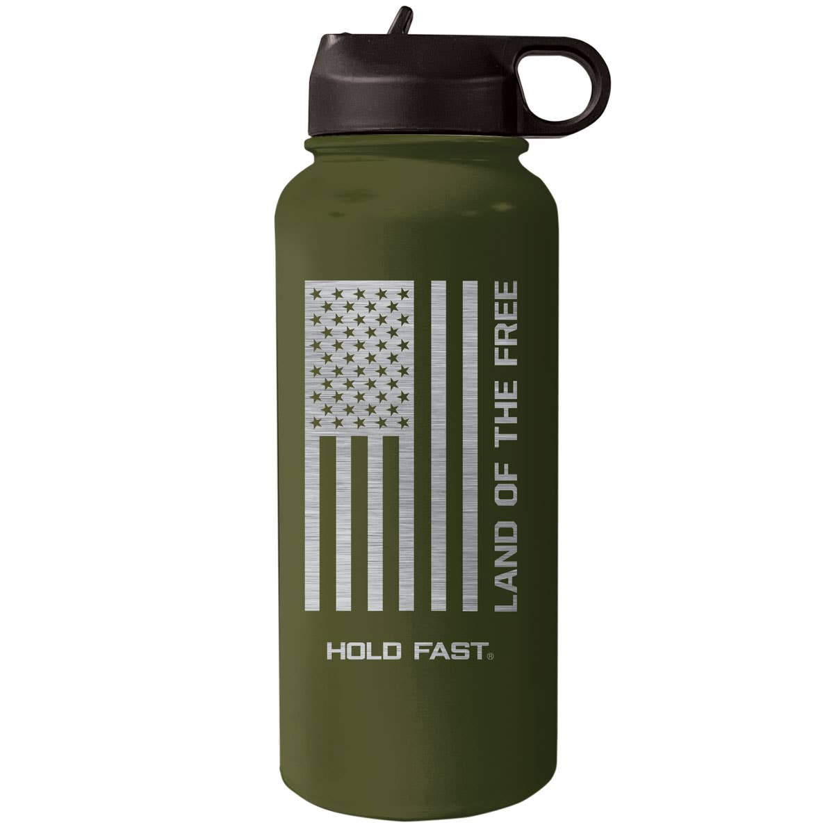 HOLD FAST 32 oz Stainless Steel Bottle Land Of The Free