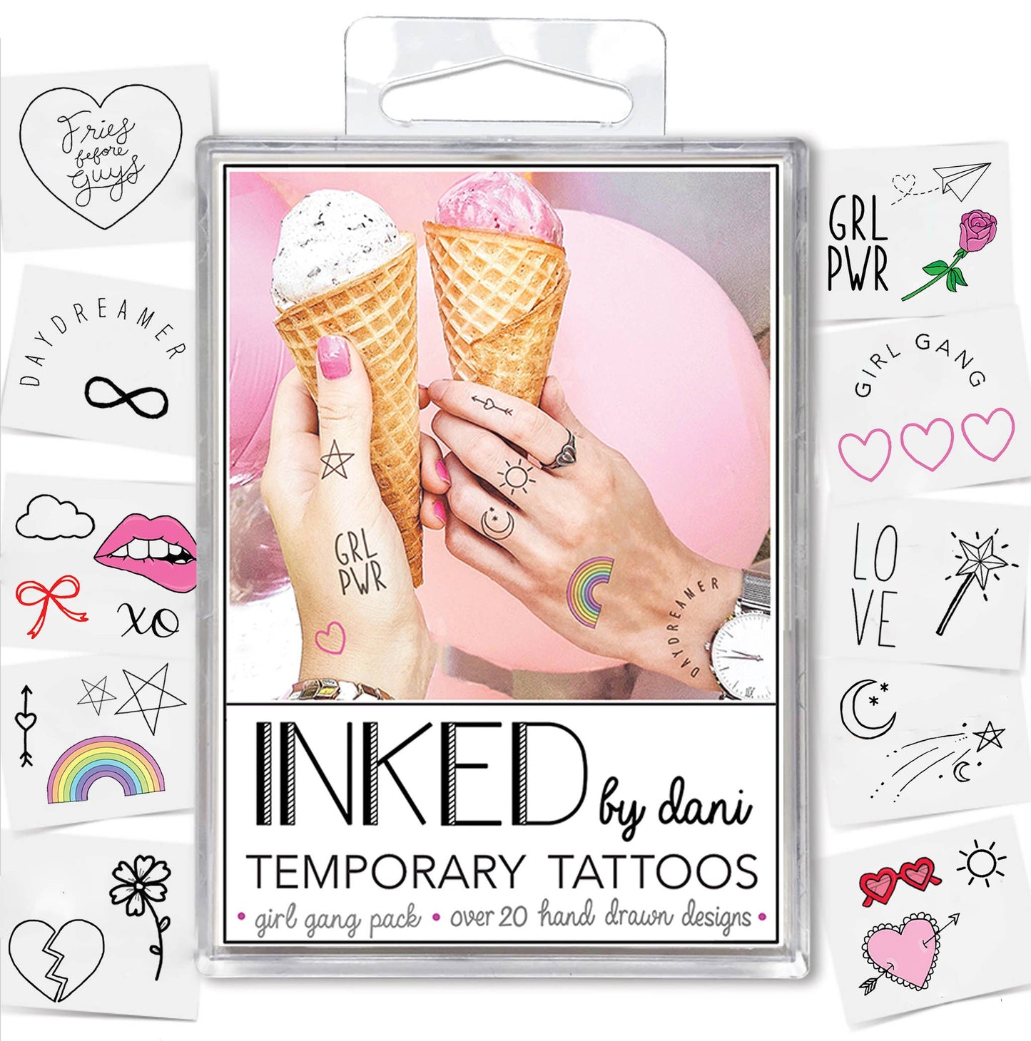 Inked Girl Gang  Temporary Tattoo Pack