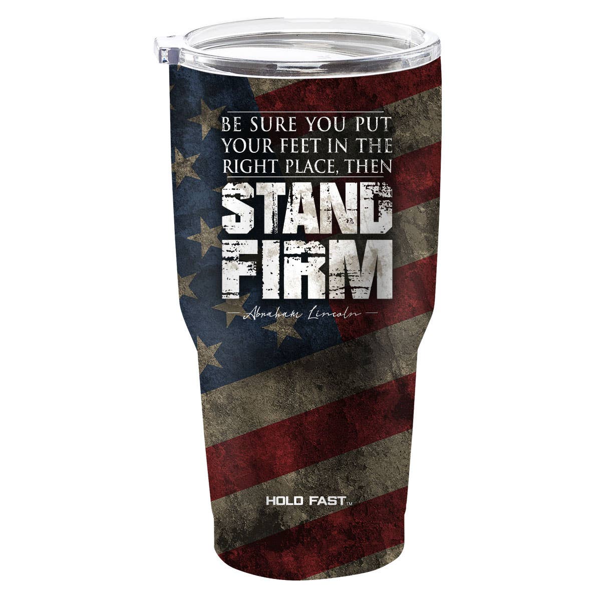 HOLD FAST Lincoln Flag 30 oz Stainless Steel Tumbler